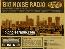 Tablet Screenshot of bignoiseradio.com